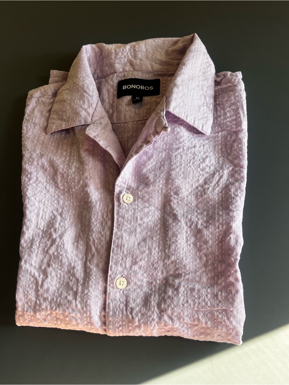 Bonobos Light lilac Textured Button-Up - Picture 5 of 10